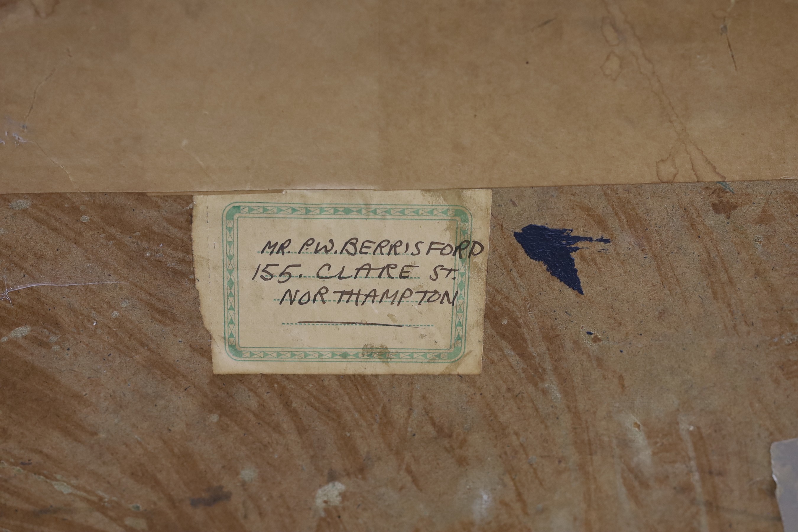 Peter Berrisford (1932-2003), oil on boards, 'Moods and Reflections', signed, with a letter from the Theatre Royal Northampton dated 1959 verso, 87 x 165cm